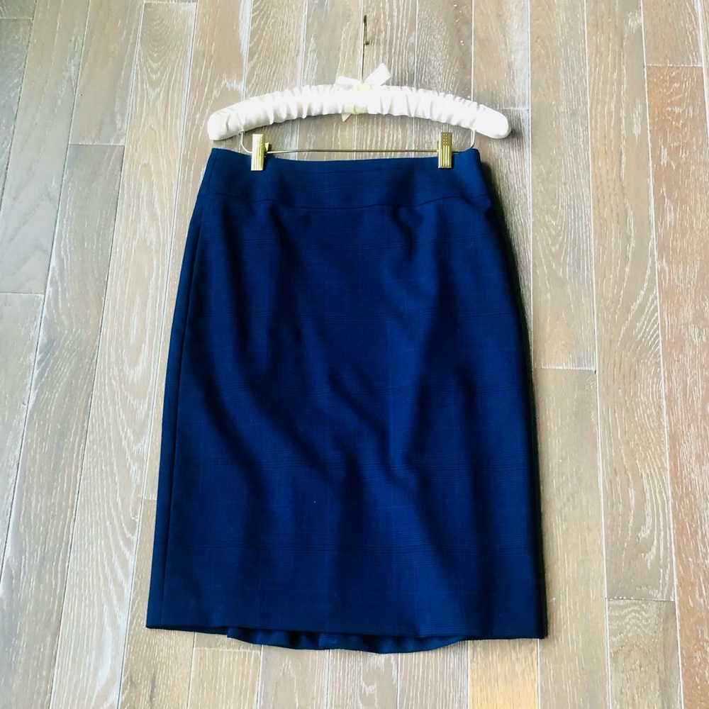 REISS Blue Pencil Skirt; Sz 4